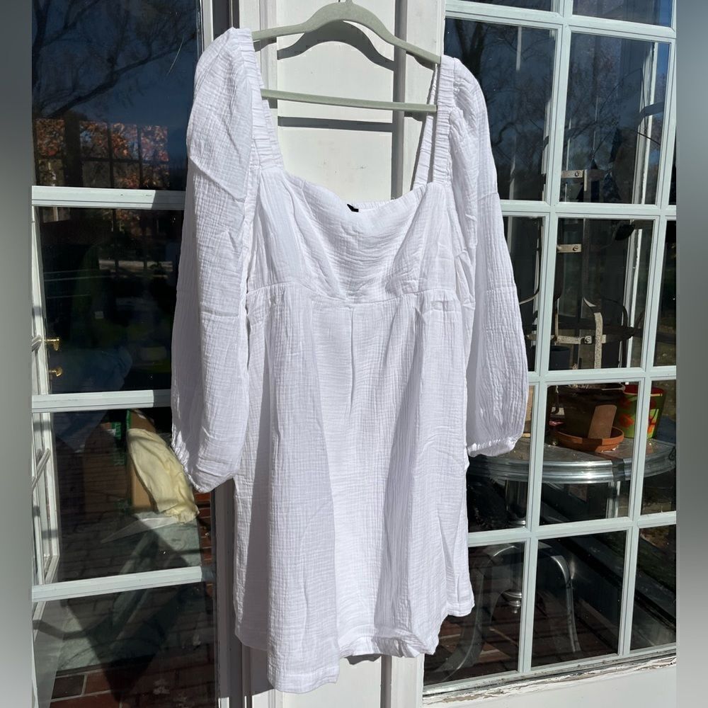 J Crew Square Neck Soft Gauze Dress NWT - Picture 4 of 10